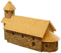 Model of Södra Säm's church